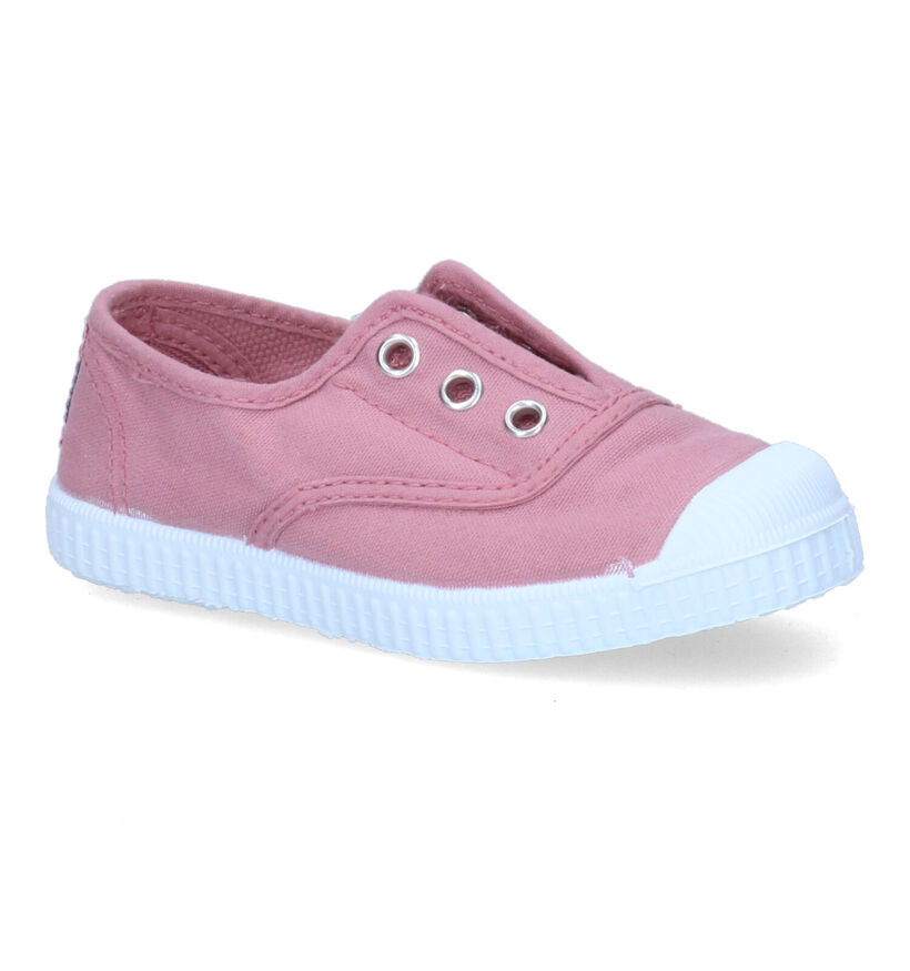 Cienta Roze Slip-on Sneakers in stof (307971)
