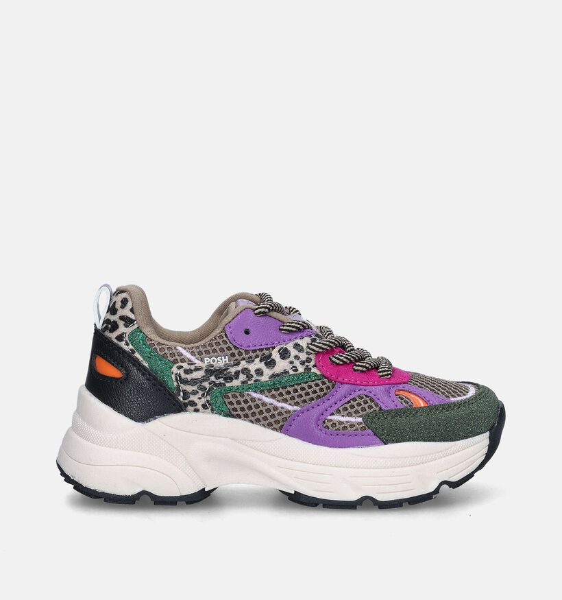 Posh by Poelman Groene Sneakers voor meisjes (353600) - geschikt voor steunzolen