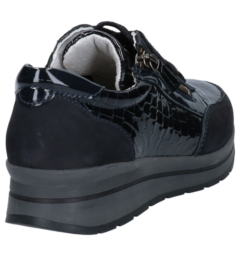 Mirel Blauwe Sneakers in lakleer (256438)