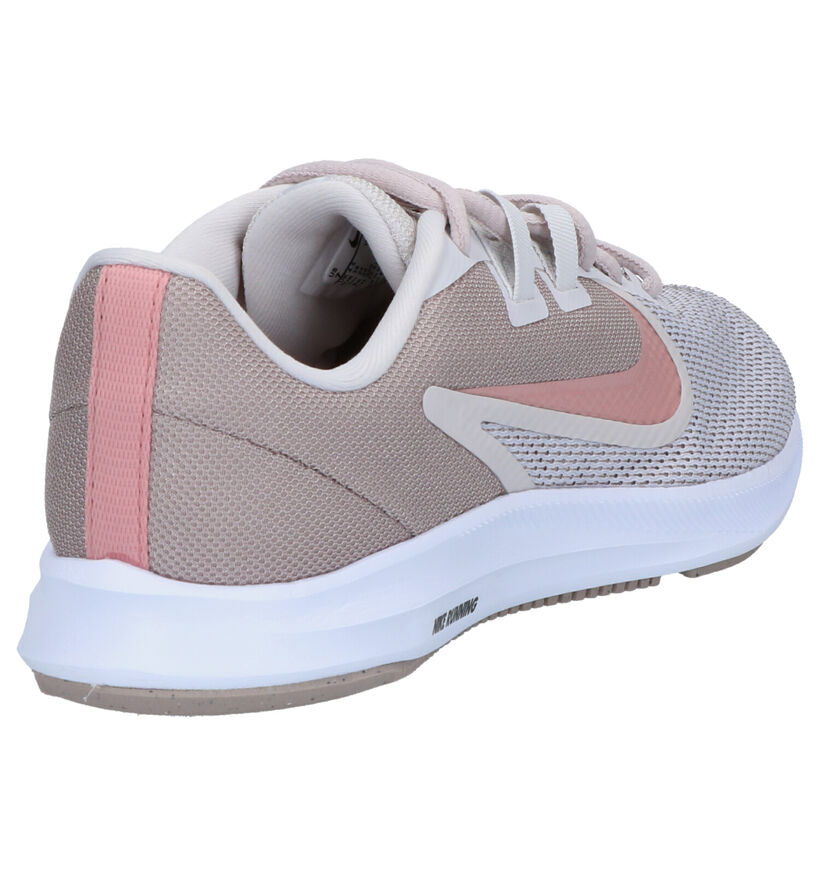 Nike Downshifter 9 Beige Sneakers in stof (253935)