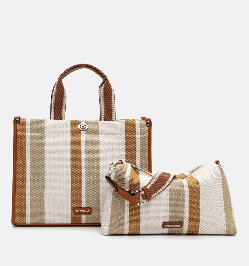 Emily & Noah Jasmin Beige Shopper voor dames (371535)