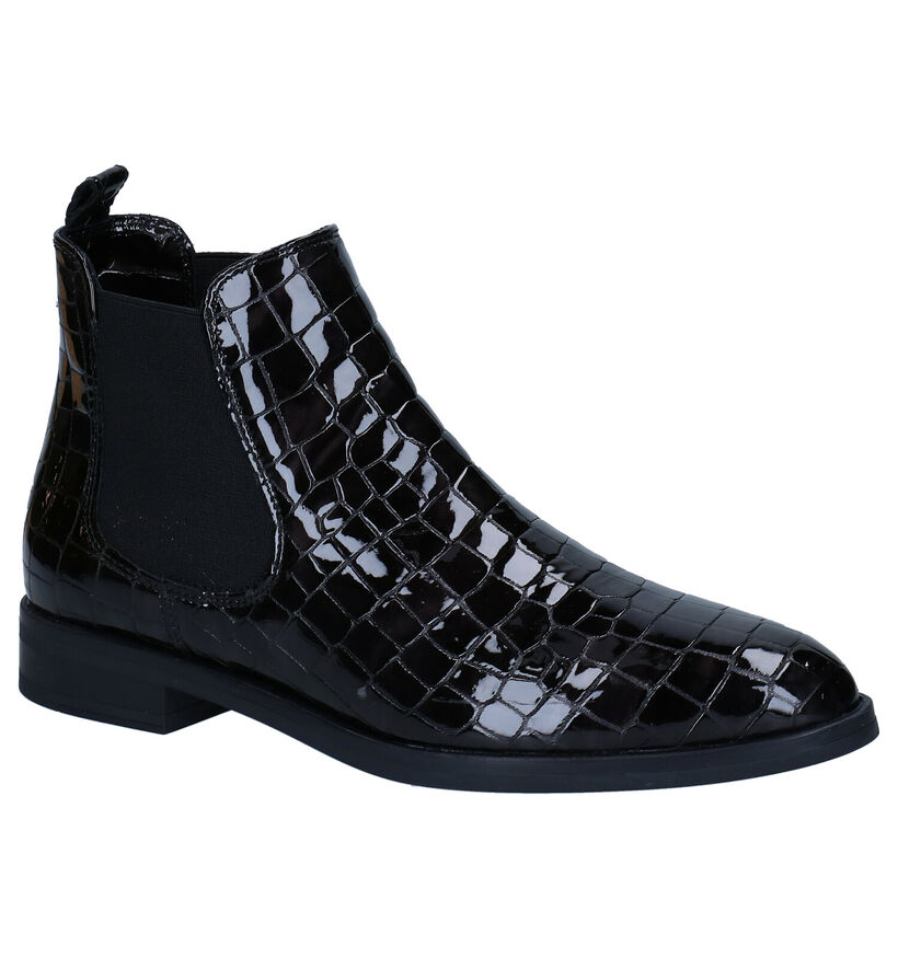 Hampton Bays Chelsea Boots en Noir en verni (277835)
