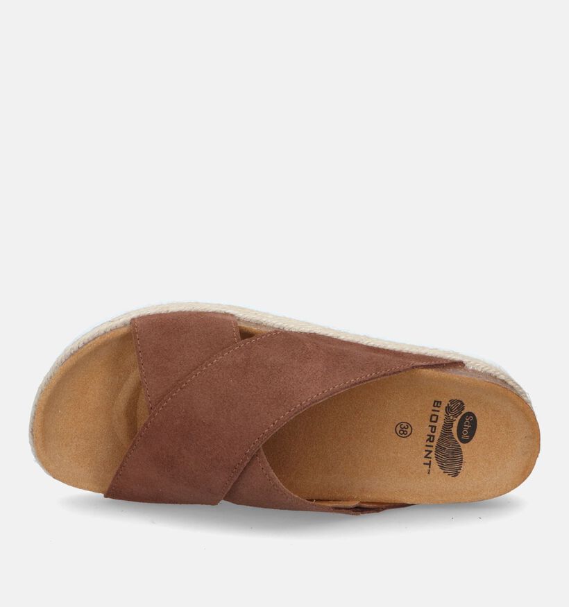 Scholl Malinda Cross Bruine Slippers voor dames (336738)