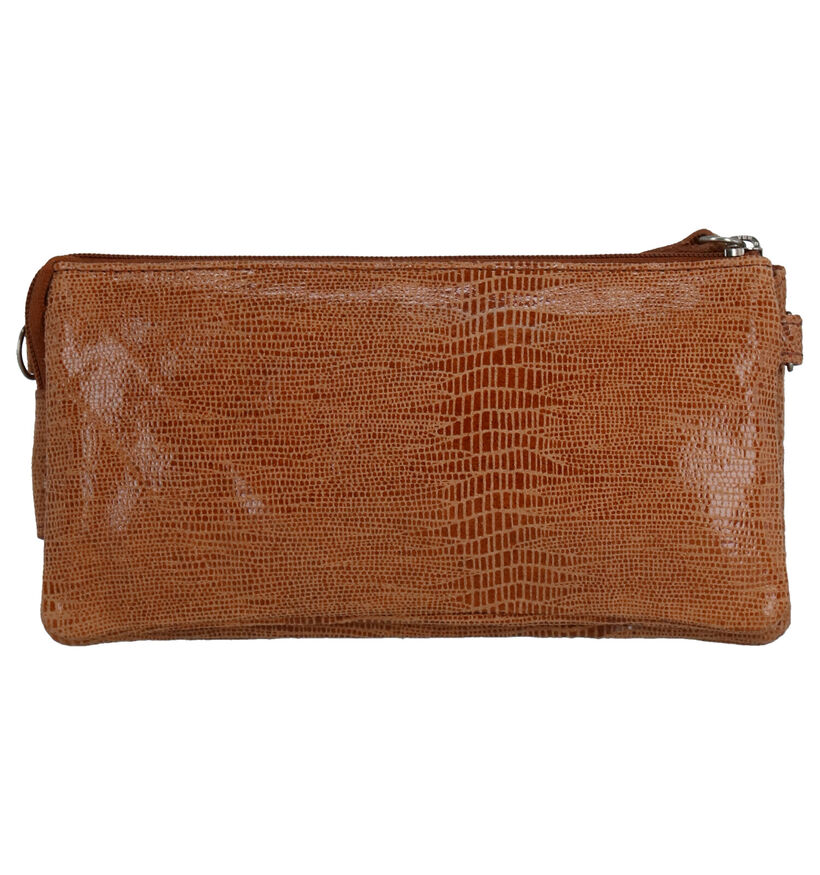 Via Limone Lizard Zwart Crossbody Tasje in nubuck (270746)