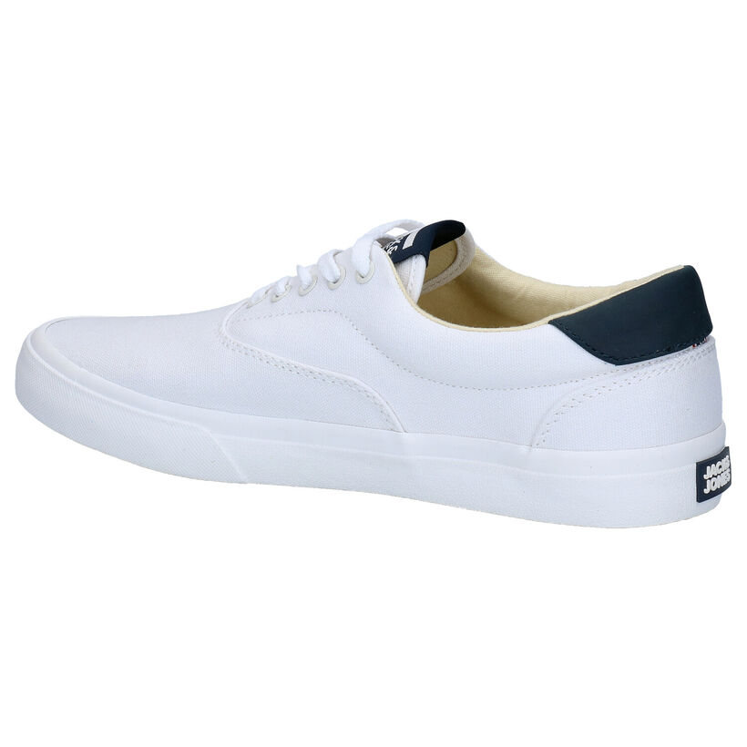 Jack & Jones Mork Canvas Witte Veterschoenen in stof (269163)