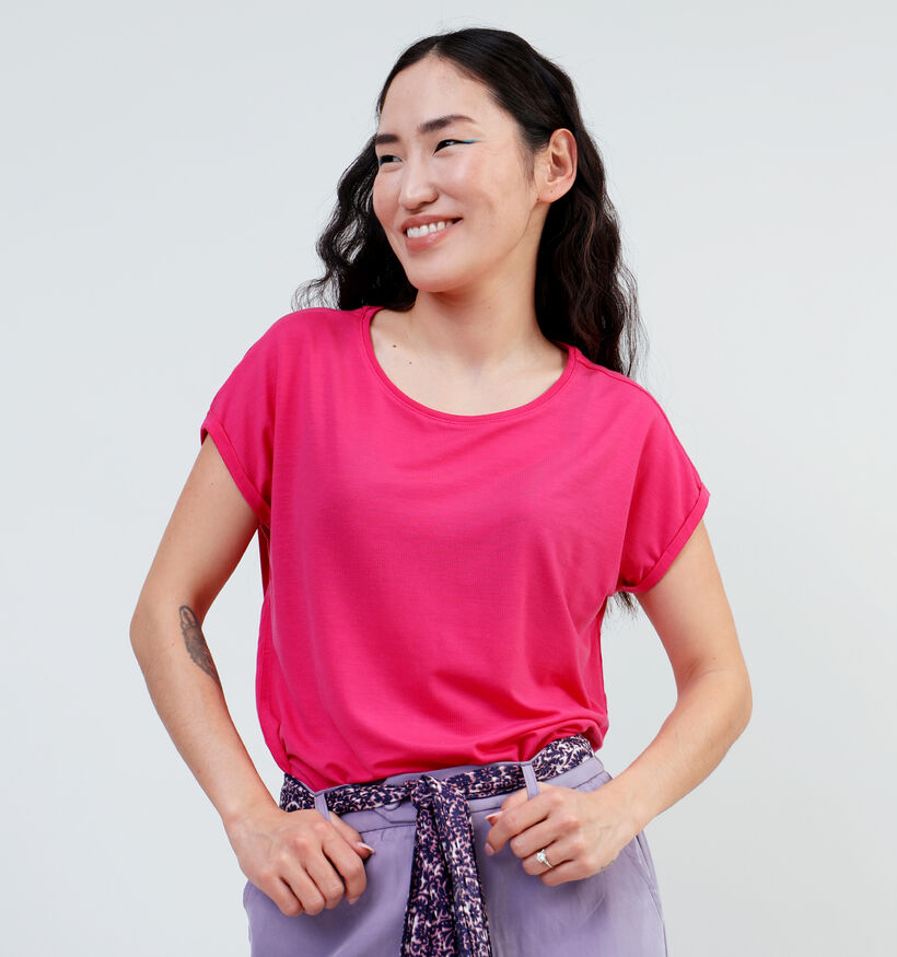 Vero Moda Ava Basic T-shirt en Blanc pour femmes (345602)