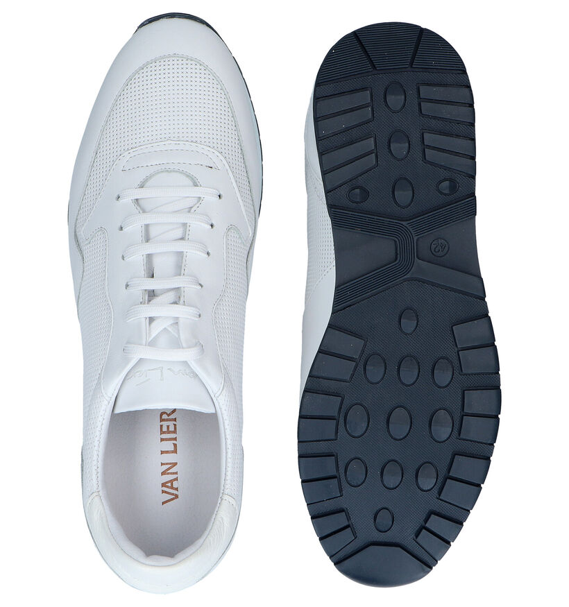Van Lier Chaussures à lacets en Blanc en cuir (291351)