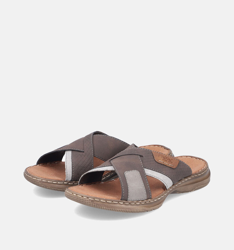 Rieker Bruine Slippers voor heren (354821)