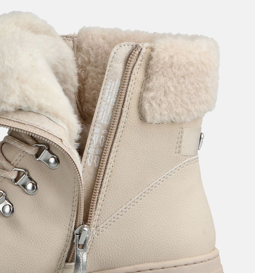 Tamaris Boots à lacets en Taupe pour femmes (362818) - pour semelles orthopédiques