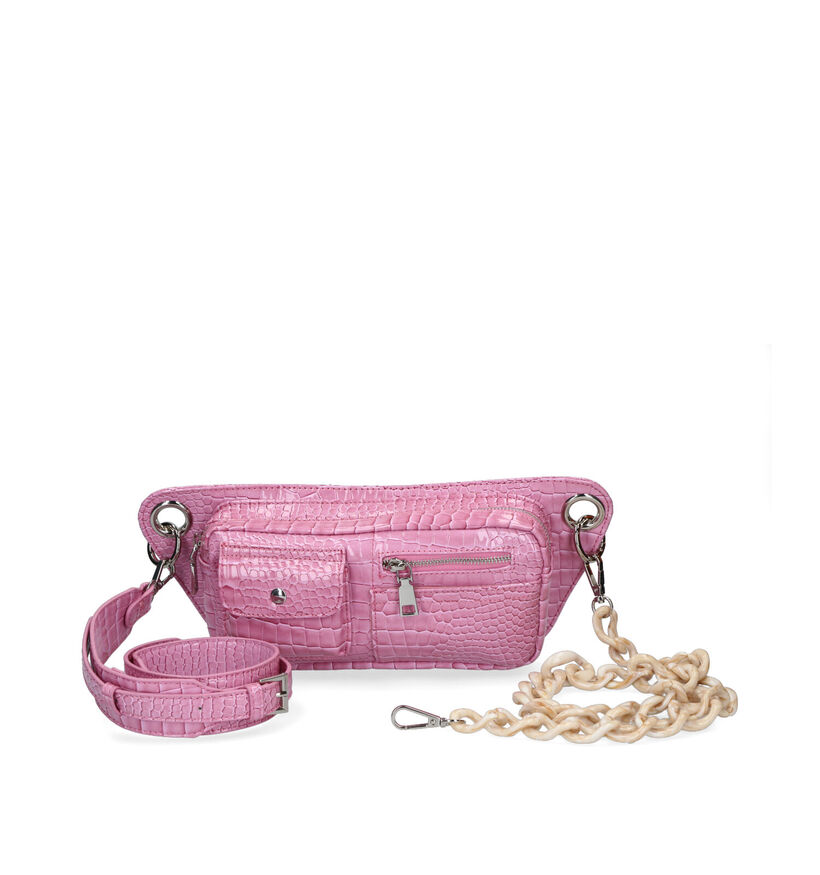 Hvisk Brillay Croco Vegan Sac port&eacute; crois&eacute; en Bleu en simili cuir (301350)