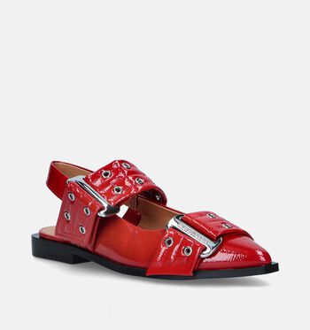 Steve Madden Chaussures plates Noir/Rouge