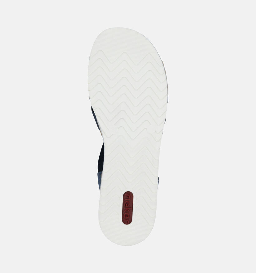Rieker Sandales talon compensé en Bleu pour femmes (354920)