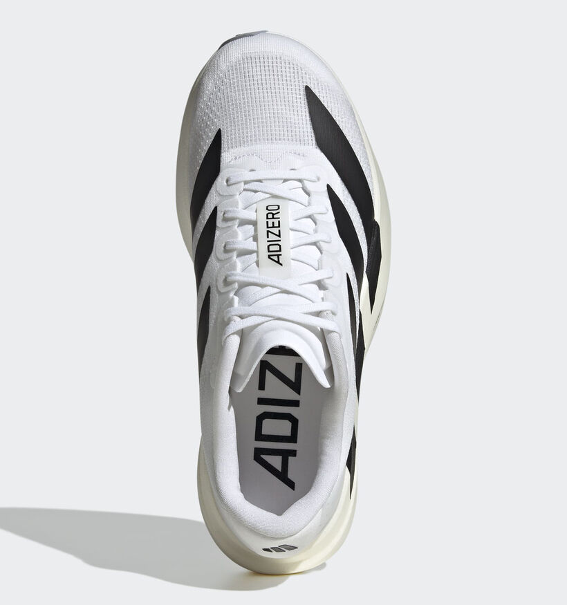 adidas Adizero Evo Baskets sportives en Blanc pour femmes (376145) - pour semelles orthop&eacute;diques