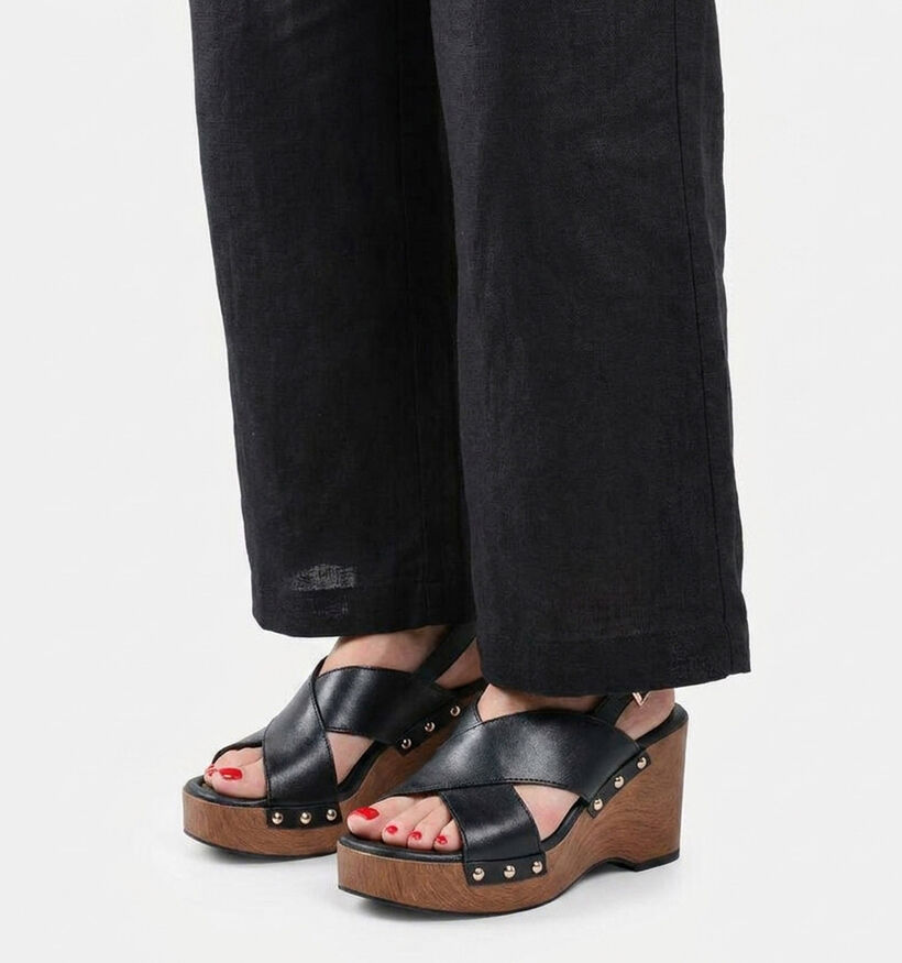 Tamaris ANTISlide Zwarte Sandalen met Hoge Hak voor dames (371793)