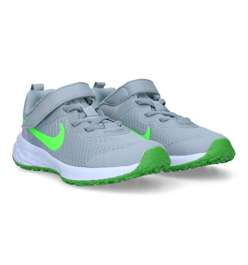 Nike Revolution 6 PS Baskets en Gris pour filles, garçons (325376)