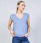 Pieces Billo Lurex Blauwe T-Shirt voor dames (367041)