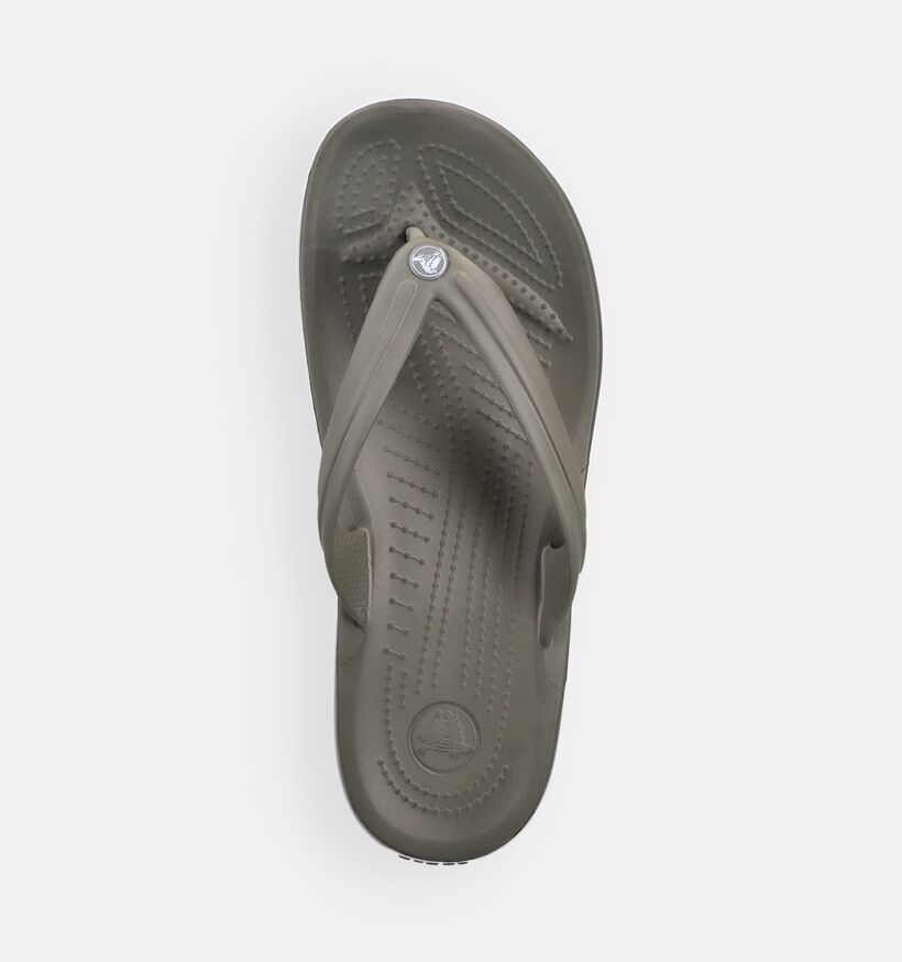 Crocs Crocband Tongs en Vert kaki pour hommes (370922)