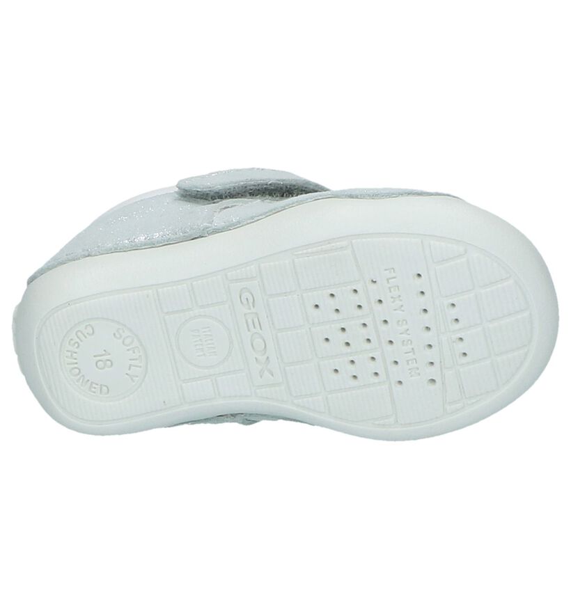 Geox Chaussons pour bébé en Argent en nubuck (237956)