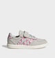 adidas Breaknet Sleek Baskets basses en Gris/Rose pour filles (375410)