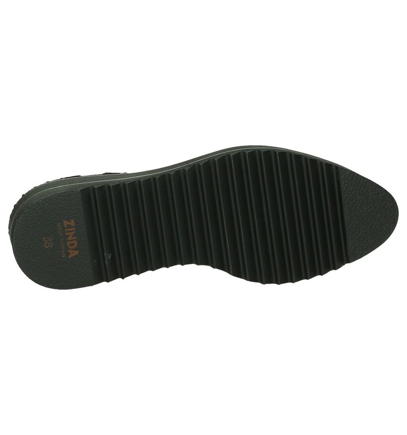 Zinda Chaussures à lacets en Noir en daim (185273)