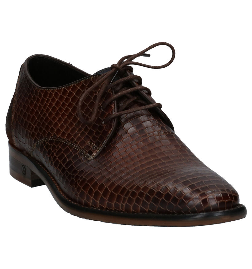 Ambiorix Danny Chaussures Habillées en Marron en cuir (263243)