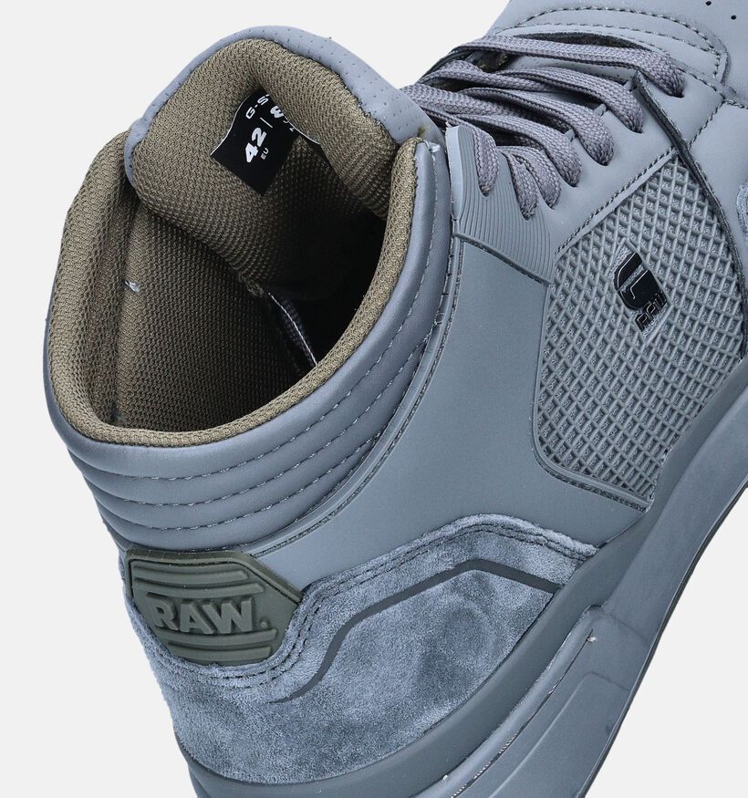 G-Star Attacc Mid Lay M Baskets en Gris pour hommes (345641) - pour semelles orthopédiques