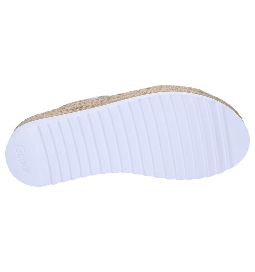 Witte Slippers Gabor Best Fitting in leer (245584)