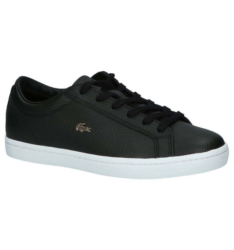 Zwarte Lage Sneaker Lacoste Straightset, , pdp