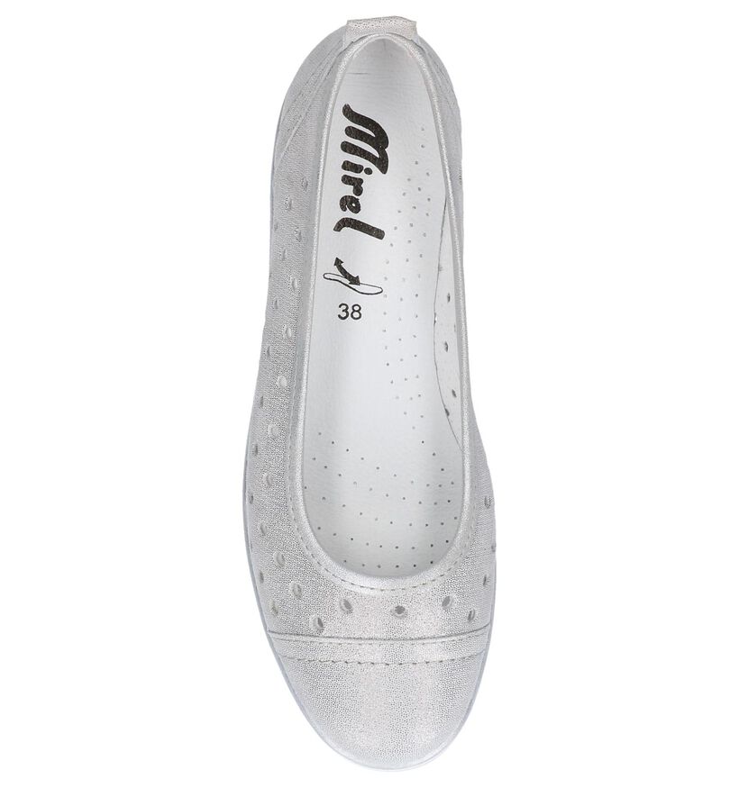 Mirel Ballerines en Argent en nubuck (246028)