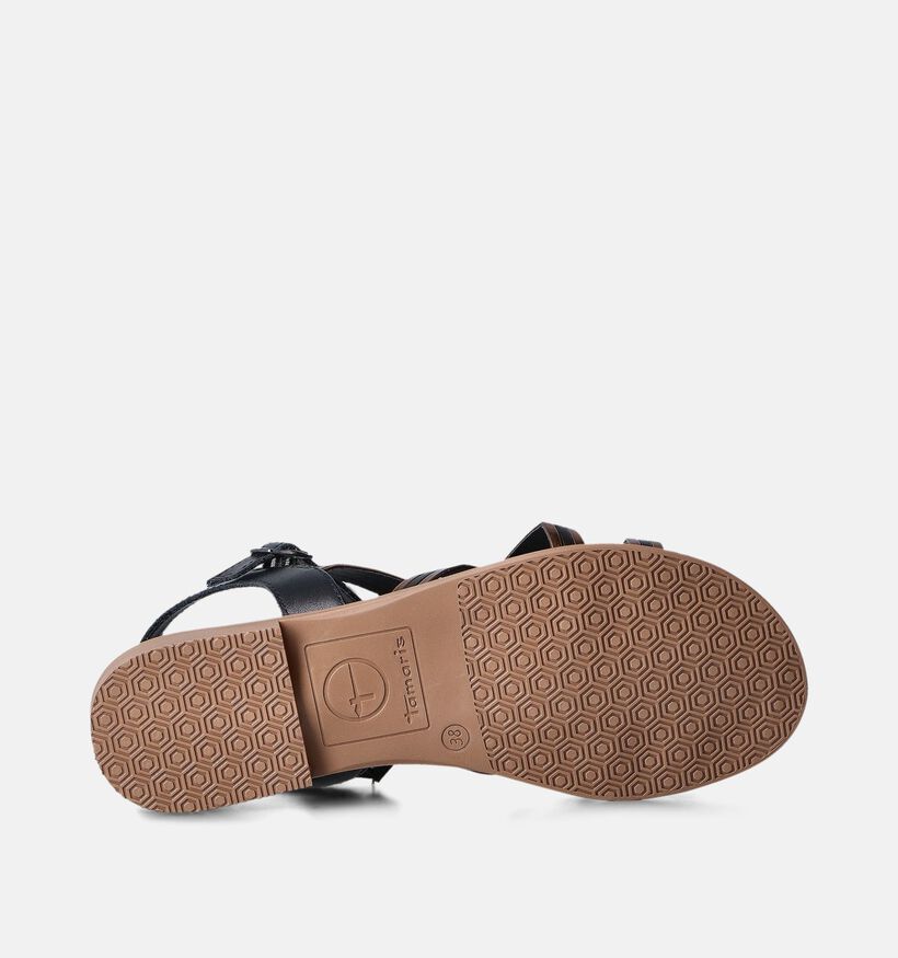 Tamaris Zwarte Platte Sandalen voor dames (354351)