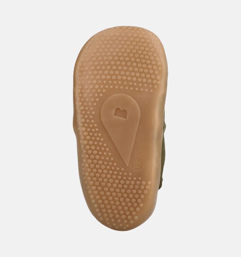 Bobux Cosy Cat Kakigroene Kruipschoenen voor jongens (379251)