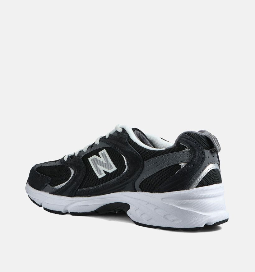 New Balance 530 Baskets en Noir pour hommes (366254) - pour semelles orthopédiques