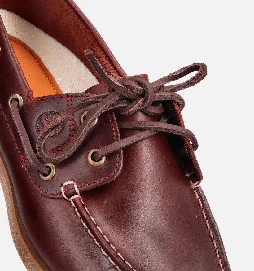 Timberland Classic Boat Shoe Chaussures de bateau en Bordeaux pour femmes (369109) - pour semelles orthop&eacute;diques