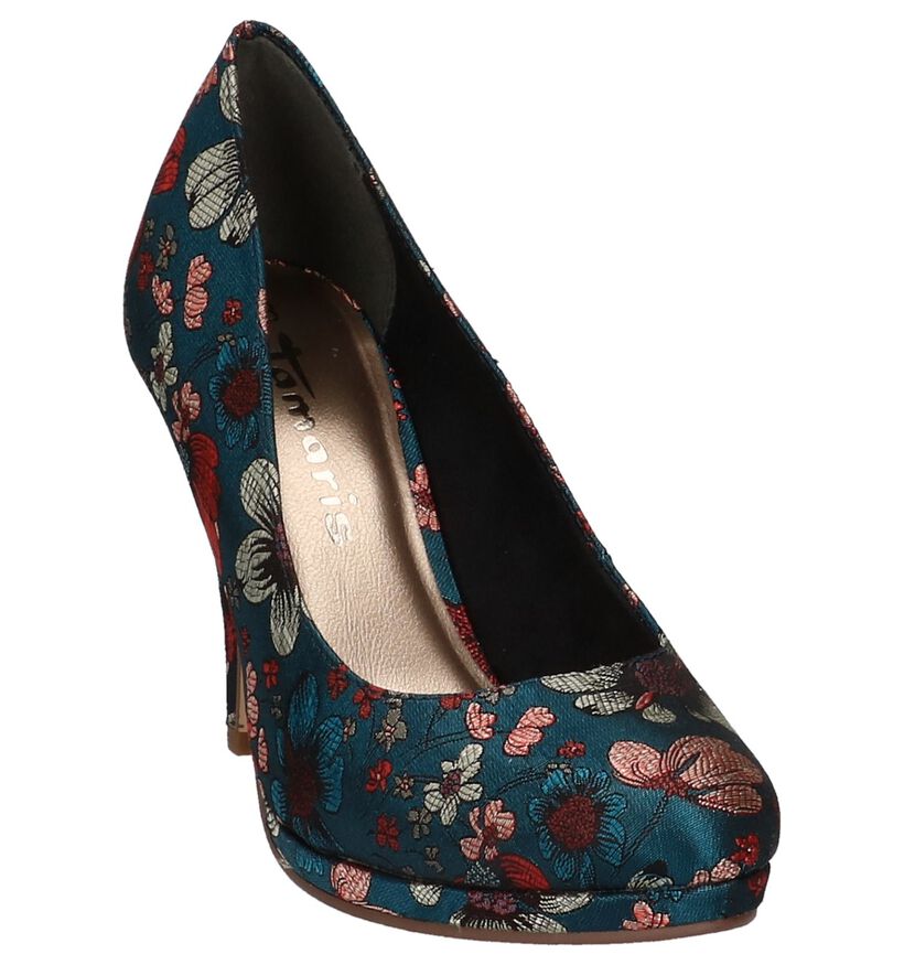 Turquoise Pumps met Hoge Hak Tamaris, , pdp