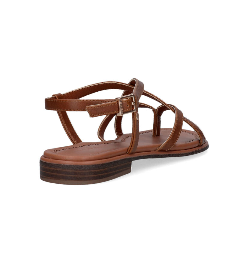 Esprit Cognac Platte sandalen voor dames (334101)