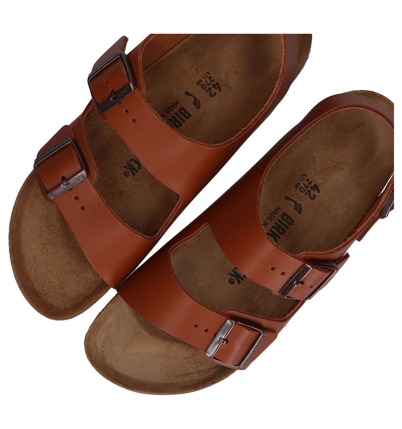 Birkenstock Milano Sandales en Marron pour hommes (351144)