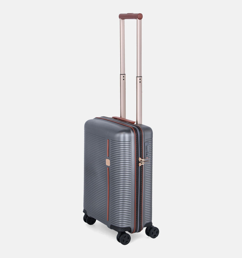 Origin Donkergrijze/Cognac Reiskoffer Handbagage voor dames, heren (376175)