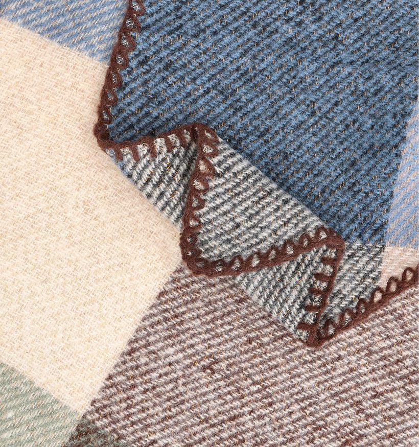 Via Limone Châle en Bleu/Beige pour femmes (367337)