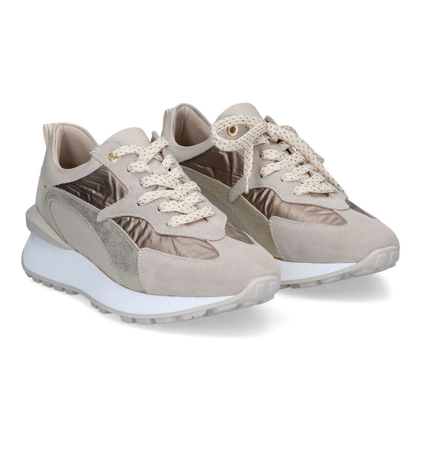 Tango Norah Beige Sneakers voor dames (307997) - geschikt voor steunzolen