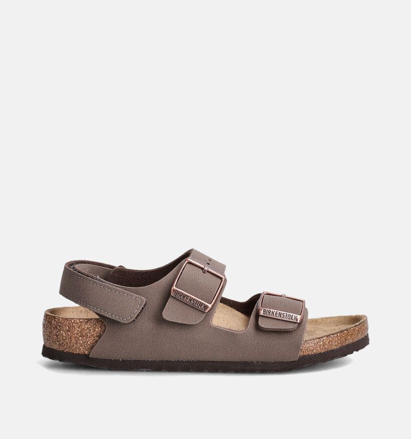 Birkenstock Milano Sandales en Taupe pour filles, garçons (352405)