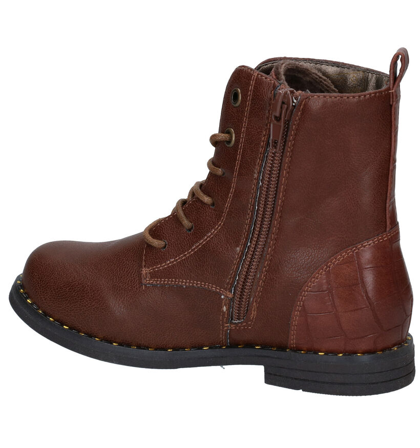 Sprox Bottines robustes en Cognac pour filles (288456)