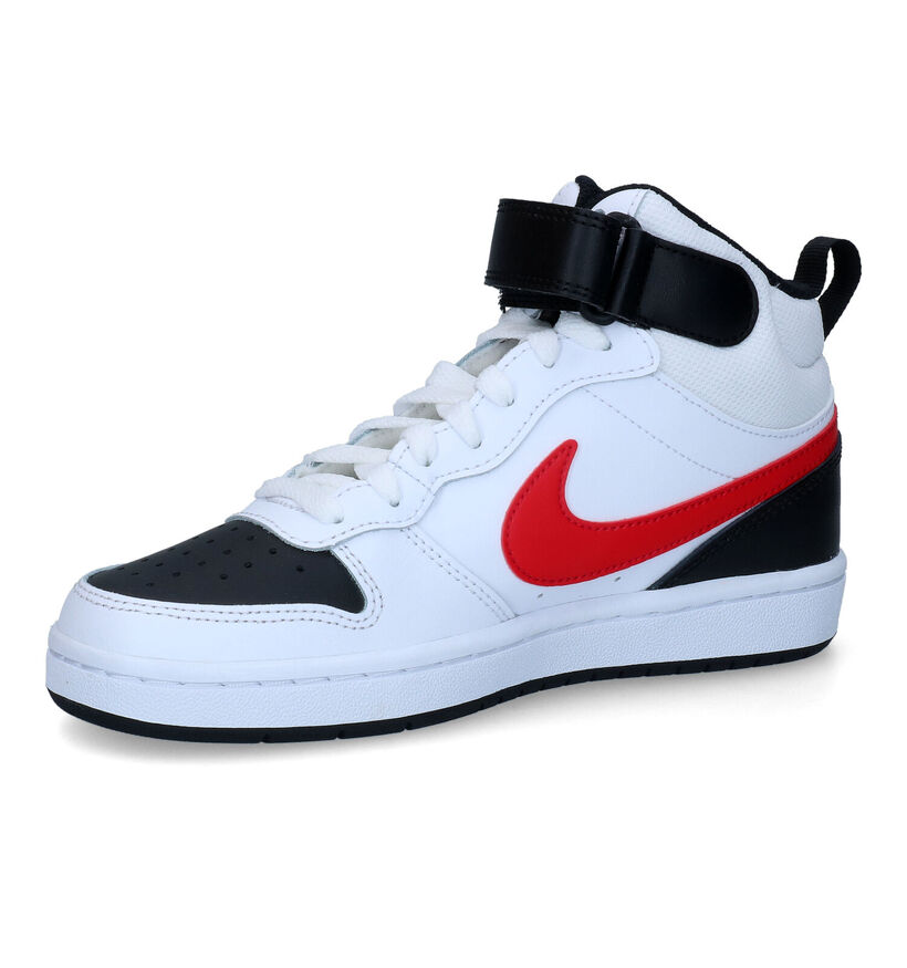 Nike Court Borough MID 2 GS Baskets en Blanc pour filles, garçons (347940)