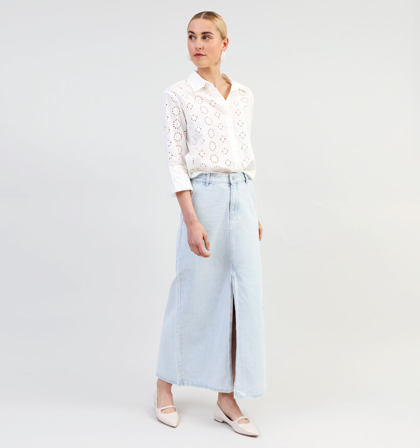 Vila Kira Jupe en jeans en Bleu pour femmes (337663)