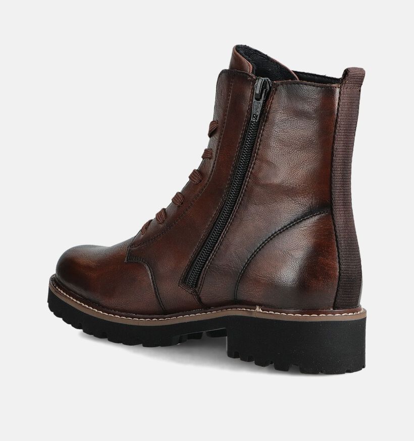Remonte Donkerbruine Boots met Veter voor dames (377956) - geschikt voor steunzolen