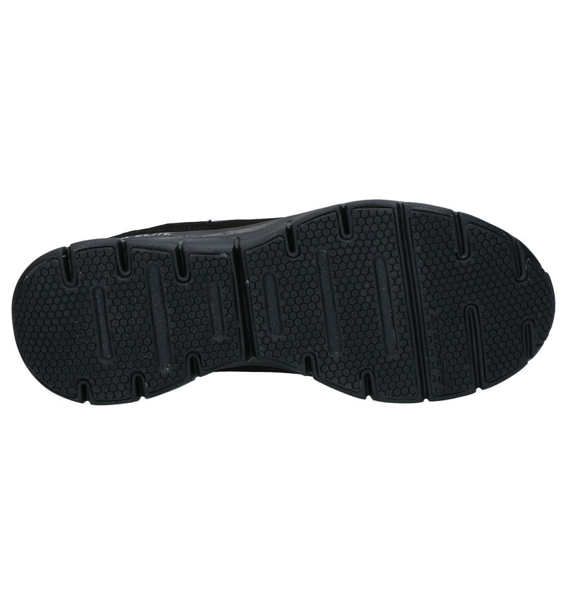 Skechers Synergy 3.0 Zwarte Sneakers in stof (291971)
