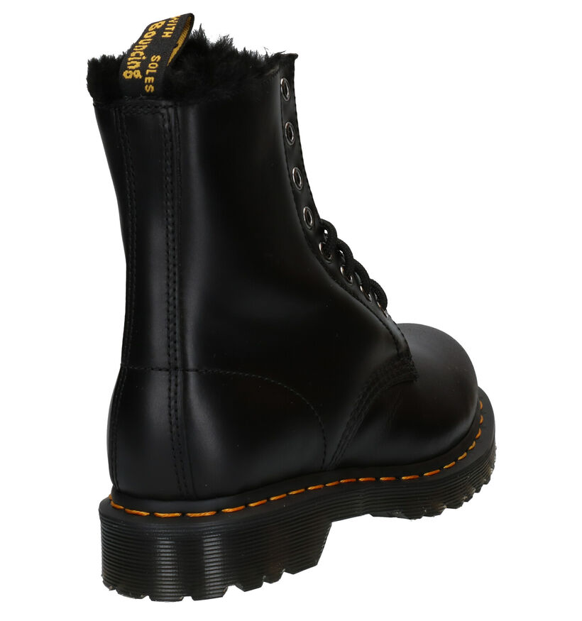 Dr. Martens 1460 Serena Zwarte Veterboots in leer (312408)