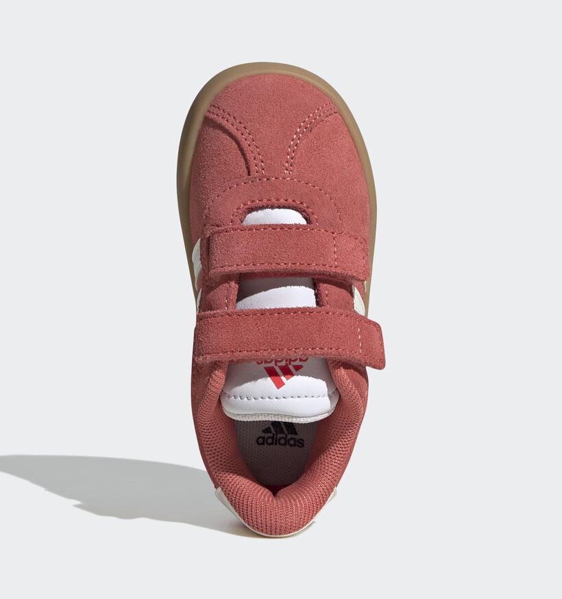 adidas VL Court 3.0 Baskets basses en Rouge pour filles, gar&ccedil;ons (365403) - pour semelles orthop&eacute;diques