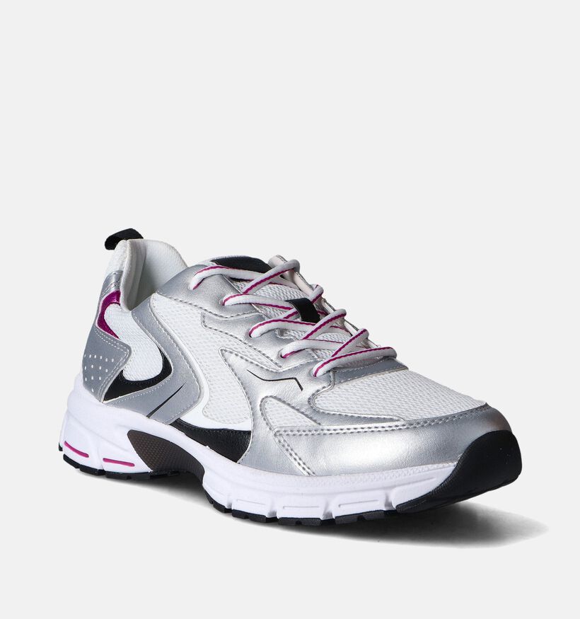Gabor OptiFit Zilveren Sneakers voor dames (352054) - geschikt voor steunzolen