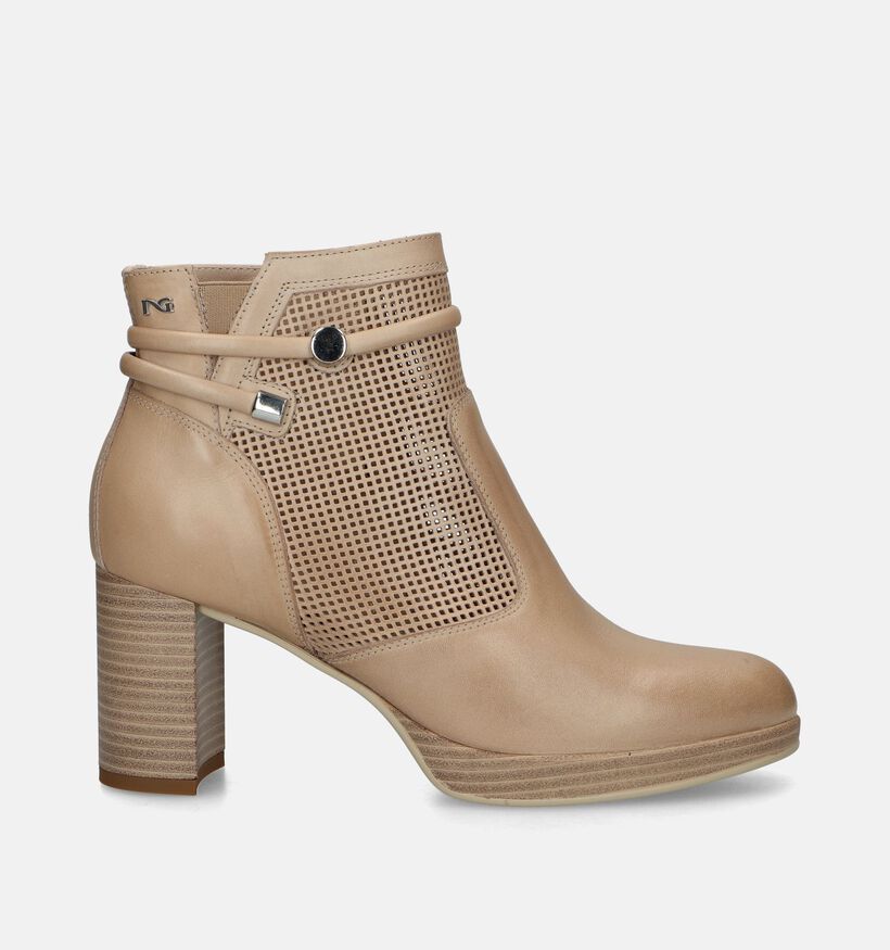 NeroGiardini Bottines à talons en Taupe pour femmes (339450)