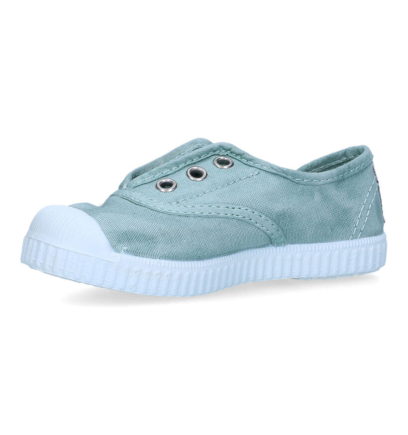 Cienta Slip-ons en Vert clair pour filles, garçons (323829) - pour semelles orthopédiques